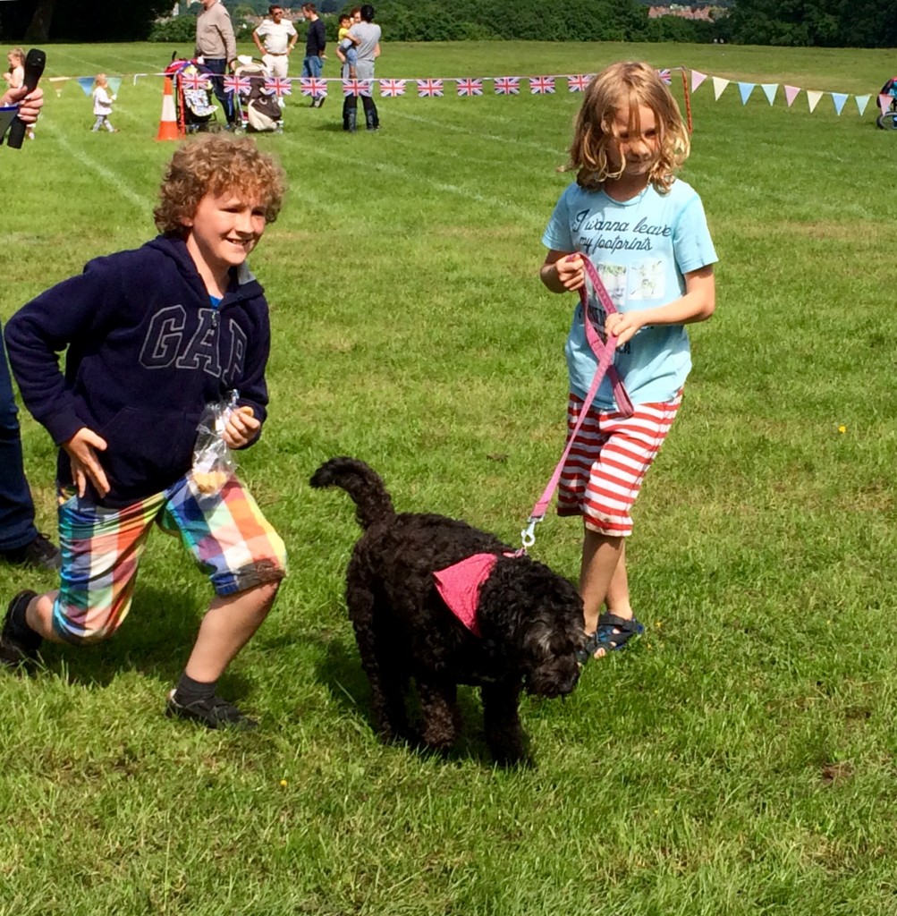 Child handlers at Dog Show